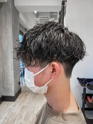 ショート パーマ メンズ amie高崎所属・高崎メンズパーマ 髪質改善TAKEのヘアスタイル
