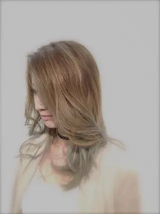 ミディアム セミロング カラー lottacucci所属・デジタルパーマ💫/ 似合わせカット✂️のヘアスタイル