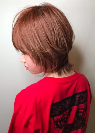 ミディアム カラー パーマ ヘアアレンジ 高橋 隆一のヘアスタイル