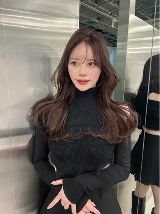 ロング 銀座/韓国/ワンホン 🤍艶髪🖤nahoのヘアスタイル