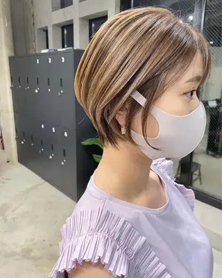 ショート カラー パーマ OVER→三軒茶屋 /縮毛矯正・髪質改善のヘアスタイル