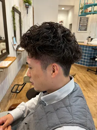 ショート パーマ メンズ †山尾 大輝†のヘアスタイル