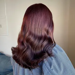 セミロング カラー ヘアアレンジ 🌜 Lulu 🌛 公式/大通のヘアスタイル