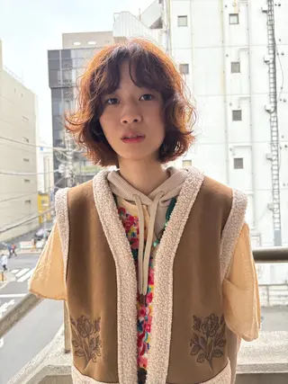 ショート パーマ パーマ/ラフパーマ /ボブパーマ/HYOのヘアスタイル