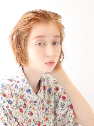 ショート カラー ✨透け感カラー✨ 上村一樹のヘアスタイル