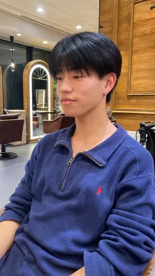 ショート カラー メンズ 韓国ヘア/銀座/艶髪 /MINX/ウチダのヘアスタイル