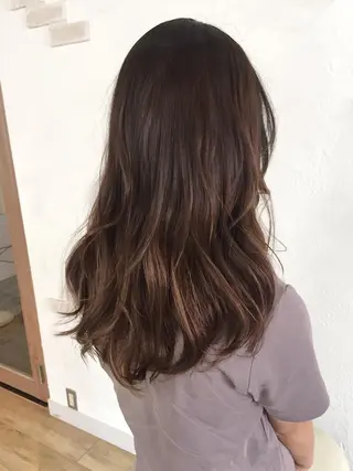 セミロング カラー ヘアアレンジ ハットリ /北習志野のヘアスタイル