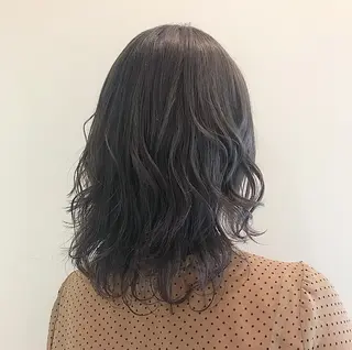 ミディアム カラー 顔まわりカット✄ ベージュカラー🧸のヘアスタイル