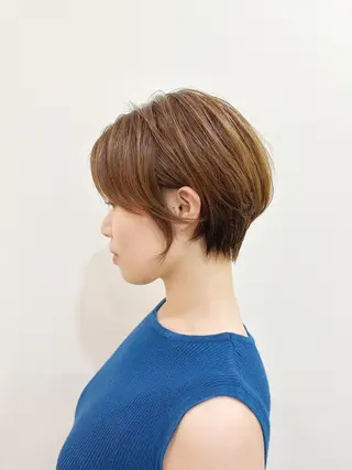 ショート カラー newline銀座所属・👑銀座ショート/ 絶壁補正/金子涼👑のヘアスタイル