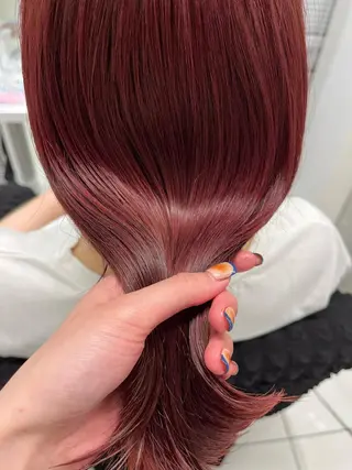 ミディアム カラー ヘアアレンジ ねいるとあいの店キュプレ橘通店所属・harua キュプレ/アイリストのマツエク・マツパデザイン