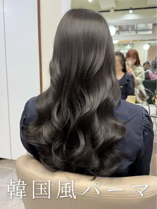 ロング パーマ 韓国風パーマ/ヘア セット/店長みづきのヘアスタイル
