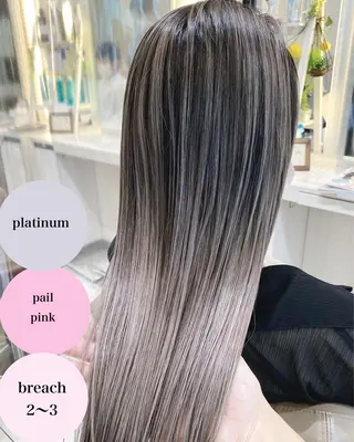 カラー 山崎俊輔/髪質改善 /バレイヤージュのヘアスタイル