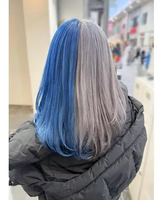 ミディアム カラー GARU-ガル-所属・TSUNO🦖 派手髪/オタク美容師のヘアスタイル