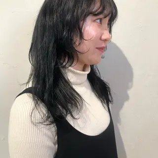セミロング レイヤーカット/ 透明感カラーmikuのヘアスタイル