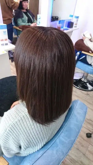 セミロング カラー 中嶌 健一のヘアスタイル