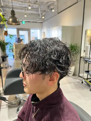 ショート パーマ メンズ 【パーマ満足度No. 1🥇】宮脇 大樹のヘアスタイル