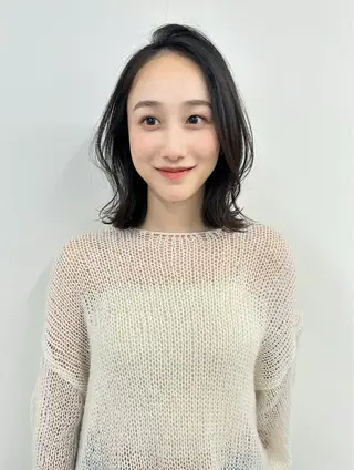 ミディアム 池田 未瑠のヘアスタイル