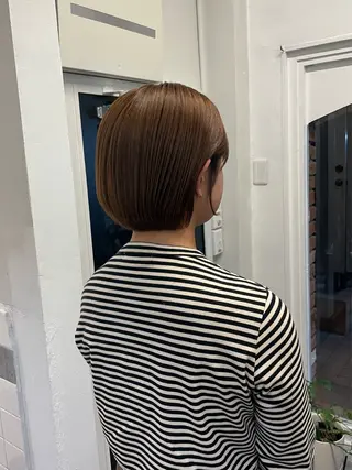 ショート ボブ/縮毛矯正/レイ ヤー♡Natsukiのヘアスタイル