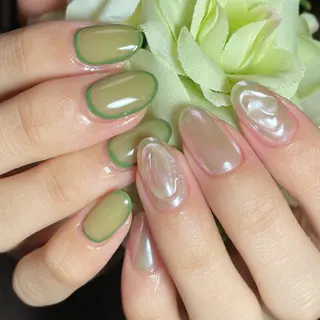 ネイル nail　milky 〜深夜にもネイル〜のネイルデザイン