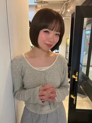 ショート カラー riria/ボブ /ブラウンカラー🎀のヘアスタイル