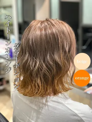 ミディアム カラー 多賀 順平のヘアスタイル