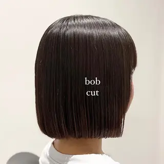 ミディアム Mio｜ぱつっとボブ ｜髪質改善ストレートのヘアスタイル