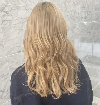 カラー ロング 銀座店長🌟 片山雄太のヘアスタイル