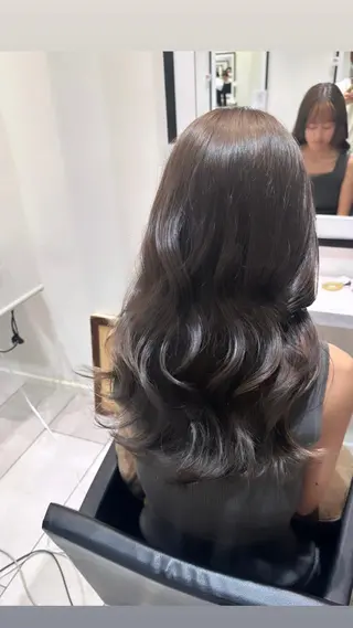 ロング カラー 巻ける縮毛矯正/艶 カラーchika🩵のヘアスタイル