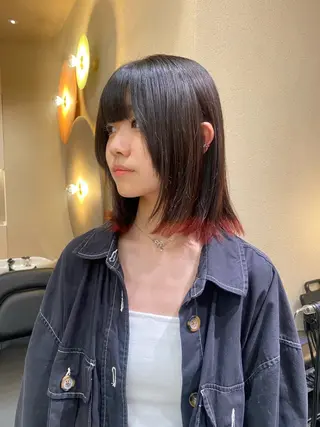 セミロング カラー 🌼ボブ.暖色 🌼浅井 遥のヘアスタイル