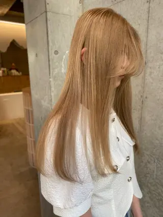 ロング カラー レイヤー/柔色 カラー/SAkiのヘアスタイル