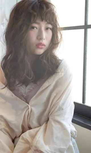 セミロング channel 大澤俊文のヘアスタイル