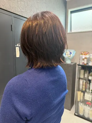 ミディアム 森本峻介 ボブ/透明感カラーのヘアスタイル