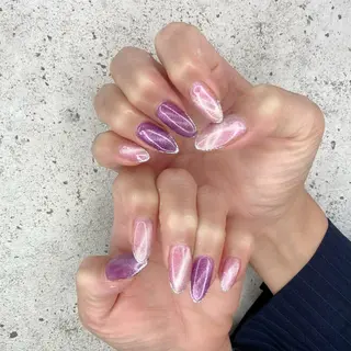 ロング カラー パーマ ヘアアレンジ メンズ キッズ ネイル マツエク・マツパ アイブロウ Salon Ｋのネイルデザイン