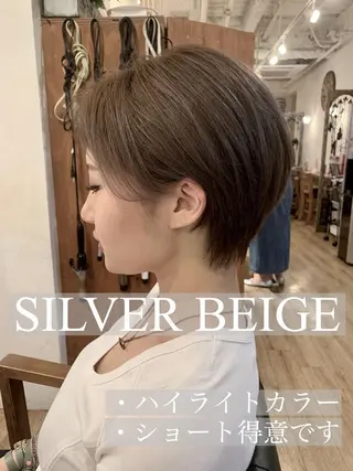ショート カラー SALOWIN(サロウィン)広島並木通り所属・田村和範/似合わせ カラー/髪質改善のヘアスタイル