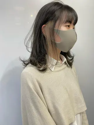 セミロング カラー Piaコータロー ハイトーン&‪ボブのヘアスタイル