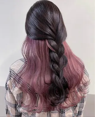 ロング カラー ヘアアレンジ TOKI mahoのヘアスタイル