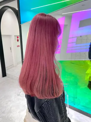 ロング カラー 🤍💕ブリーチカラ ーAyaka💕🤍のヘアスタイル