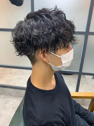 ショート パーマ メンズ 【S.BROOM】 店長　西川徹のヘアスタイル