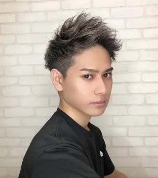 ショート カラー メンズ パーマ ✂️メンズサロン✂️ SHINE✨浅野士稀のヘアスタイル