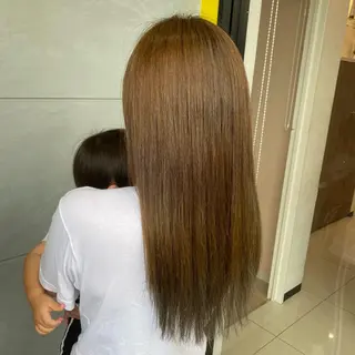 ロング カラー 天池 結衣のヘアスタイル