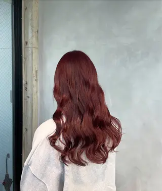 カラー 暖色/ハイトーン/ カラー/HBLのヘアスタイル