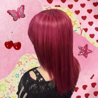 ミディアム カラー Miju 💖💜💫のヘアスタイル