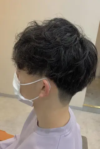 ショート パーマ メンズ クセを最大限に活かす メンズパーマ奈良大祐のヘアスタイル