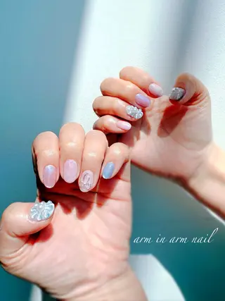 ネイル arm in arm ︎✿Yamamotoのマツエク・マツパデザイン