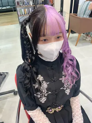 ロング ヘアアレンジ ayumi🌈 インナーカラー🌈のヘアスタイル