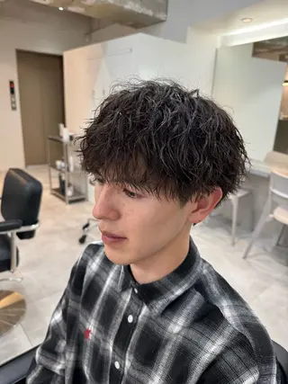 パーマ メンズ 大宮メンズ特化/パー マ職人/小川藍人のヘアスタイル