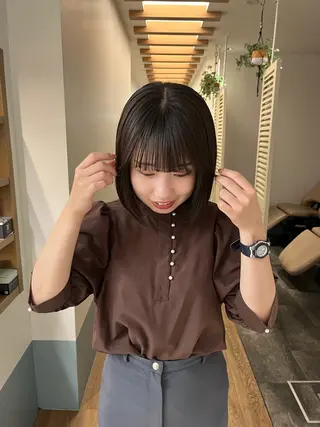 ミディアム るな/暖色、 ベージュカラー🎀のヘアスタイル