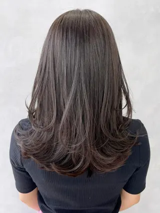 ミディアム パーマ カラー ヘアアレンジ ITbyALBUM 八王子店のヘアスタイル