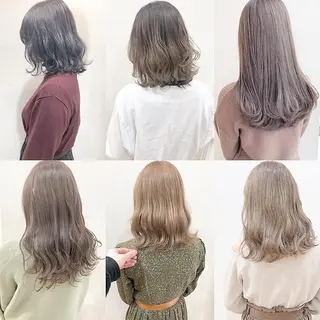 ミディアム 横浜ブリーチムラ直し ハイトーン/ブリーチのヘアスタイル