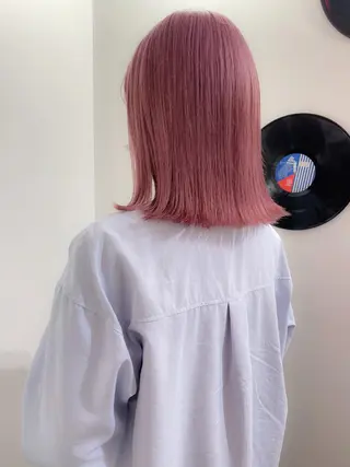 ミディアム カラー パーマ ヘアアレンジ 💖美髪矯正💖 辻未侑のヘアスタイル